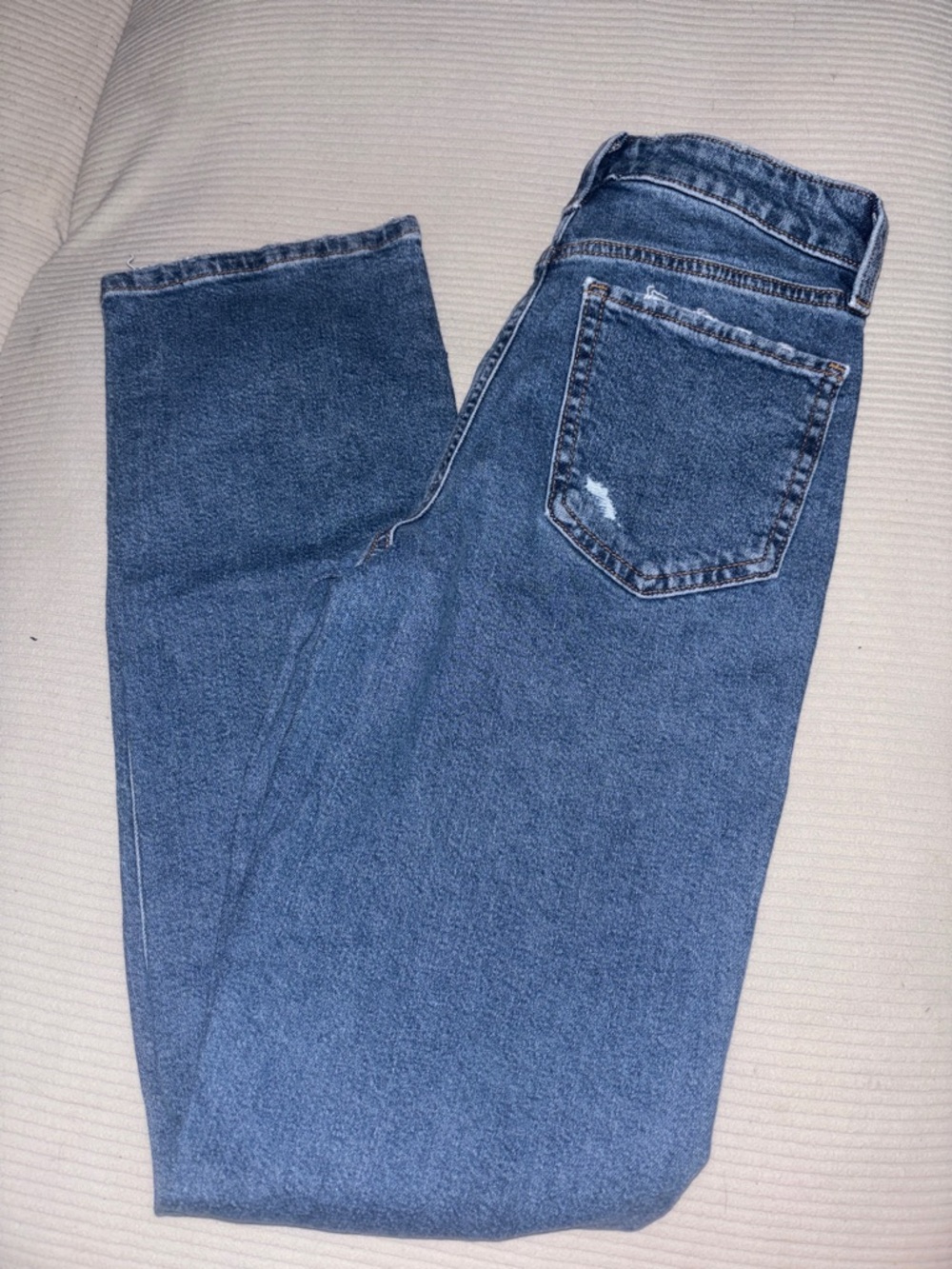 Classic High-Waist Blue Jeans